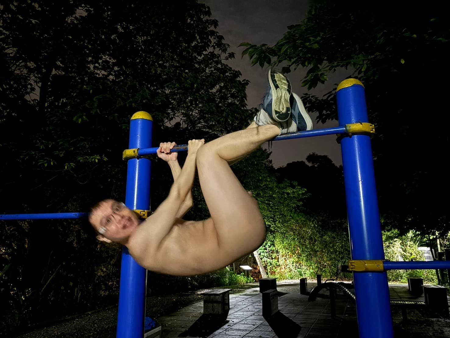 Naked Midnight Acrobat