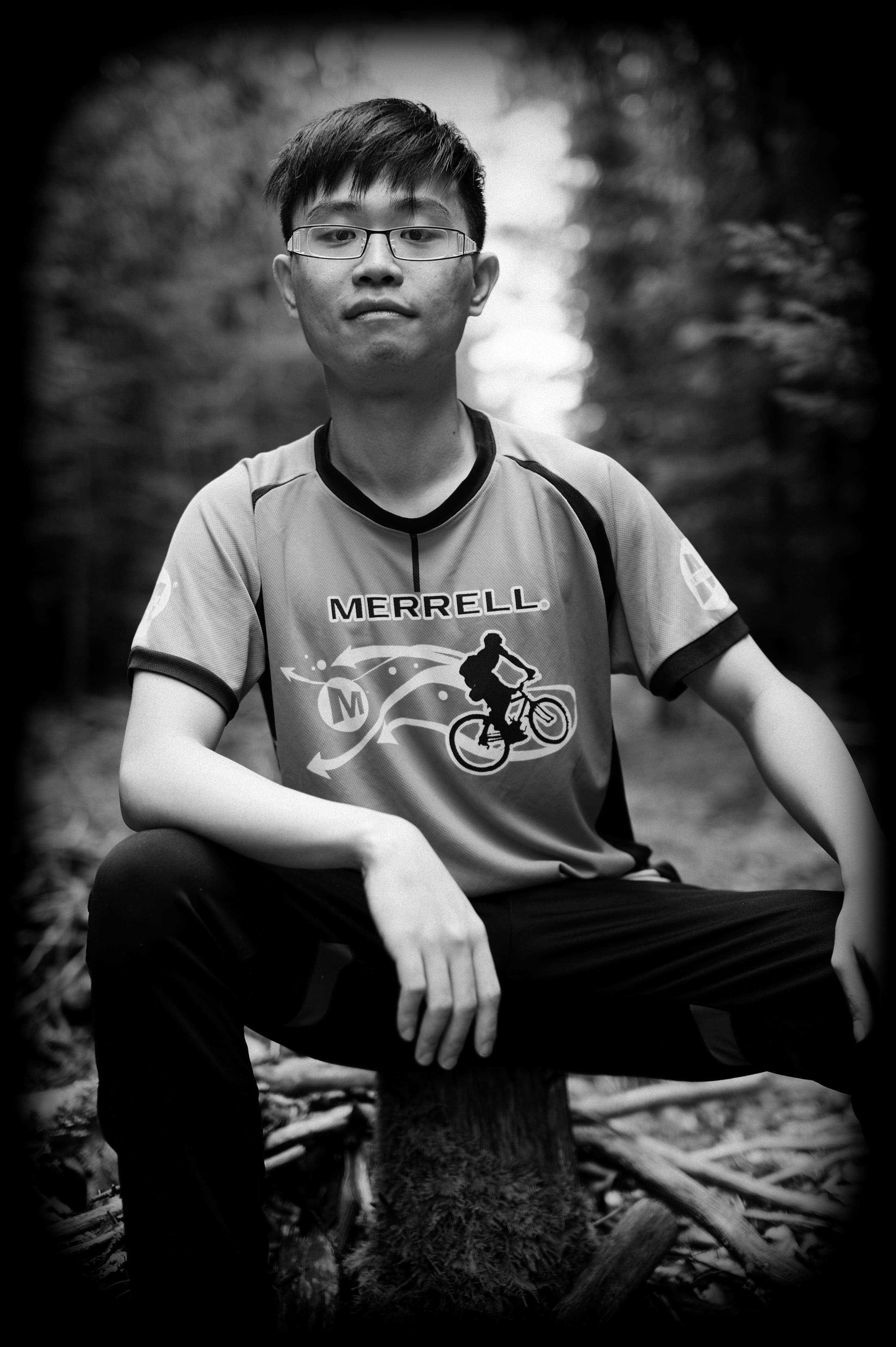 Pensive Gaze in the Woods